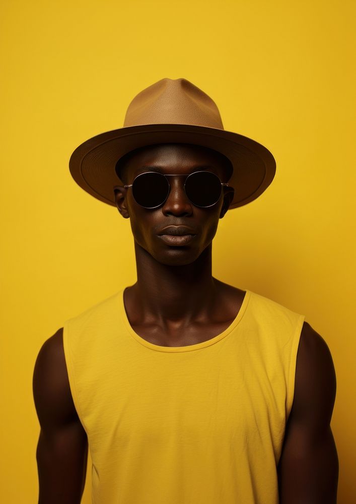 Black man photography sunglasses portrait. AI generated Image by rawpixel.