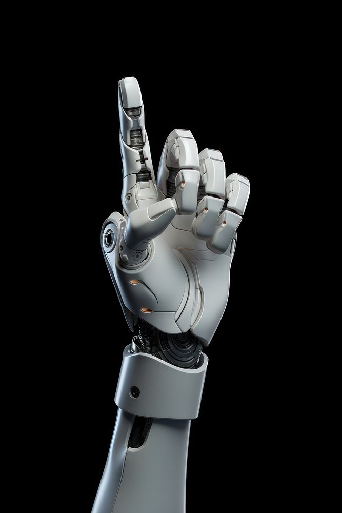 3d robot hand pointing technology machine finger. AI generated Image by rawpixel.