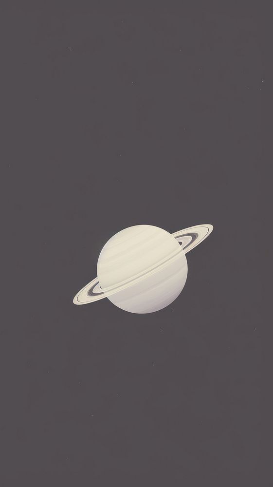 Saturn astronomy space simplicity. AI generated Image by rawpixel.