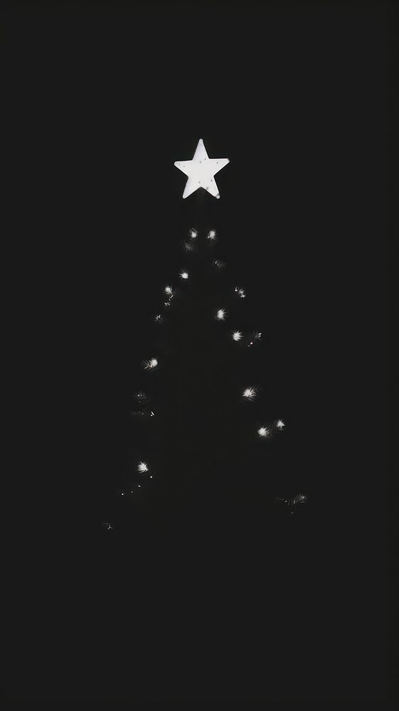 Christmas tree astronomy night plant. AI generated Image by rawpixel.