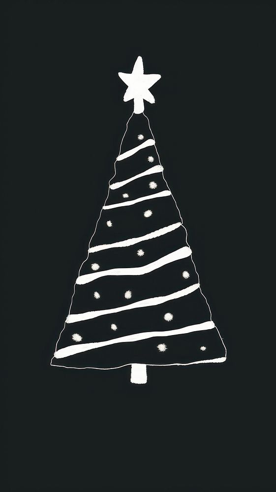 Christmas tree white illuminated celebration. AI generated Image by rawpixel.