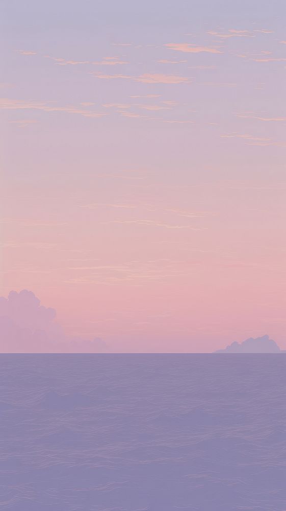 Sunset over the sea outdoors horizon nature. AI generated Image by rawpixel.