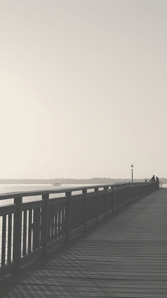The pier architecture boardwalk outdoors. AI generated Image by rawpixel.