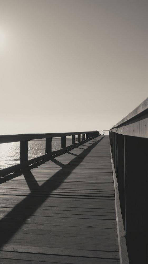 The pier boardwalk outdoors nature. AI generated Image by rawpixel.