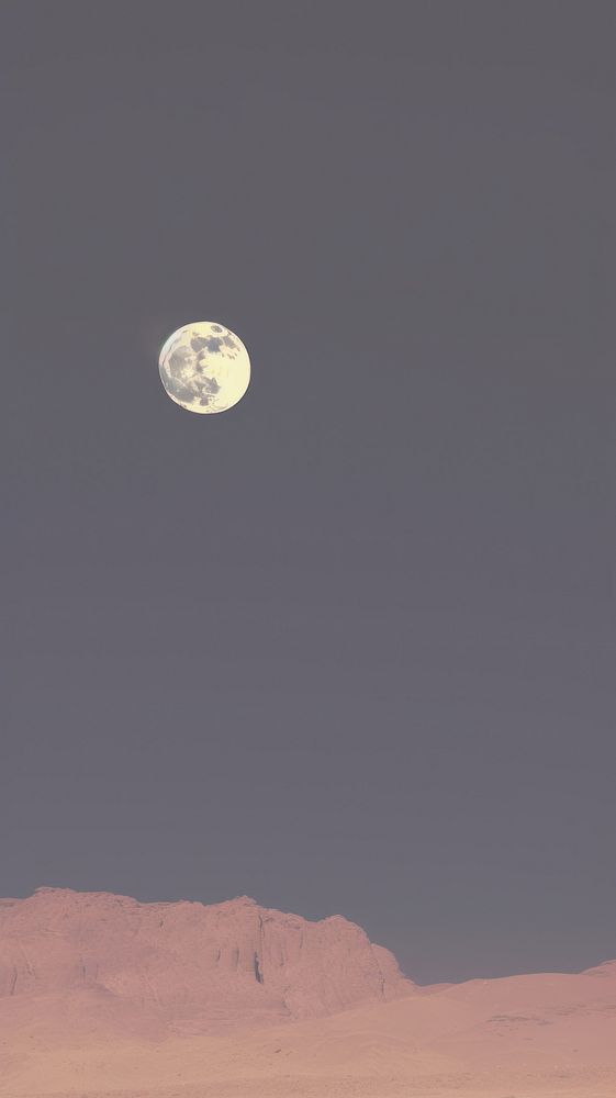 Full moon night astronomy outdoors. AI generated Image by rawpixel.