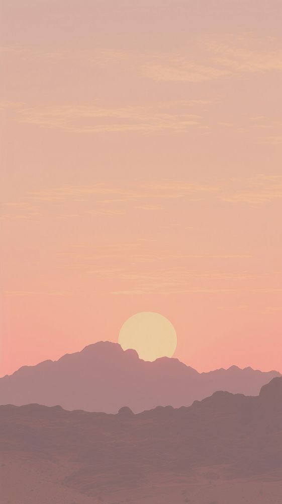 Sunset outdoors horizon nature. AI generated Image by rawpixel.
