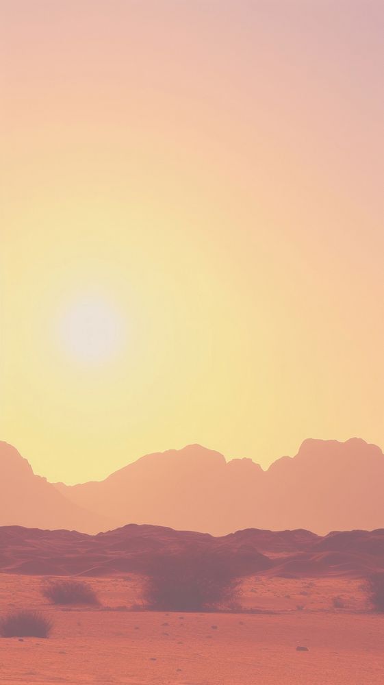Sunset outdoors nature desert. AI generated Image by rawpixel.