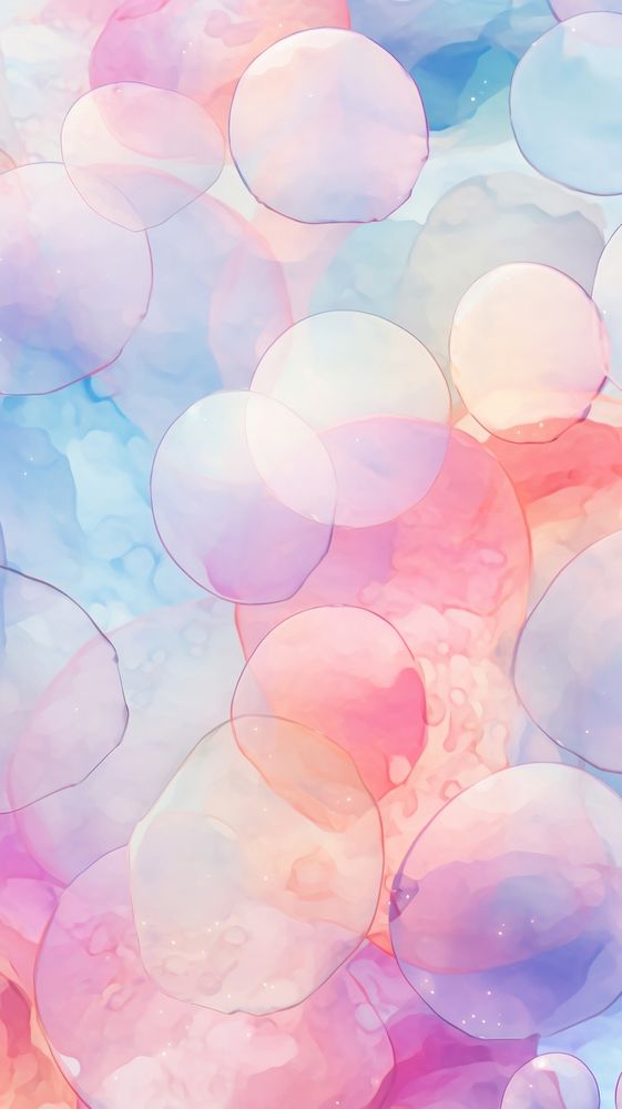 Aesthetic bubbles wallpaper backgrounds balloon pattern. AI generated Image by rawpixel.