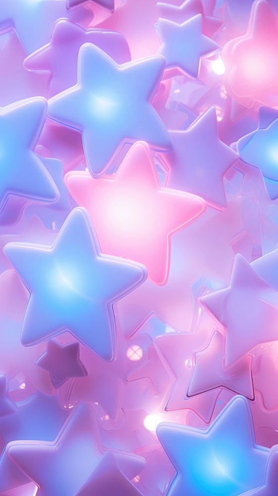 Aesthetic stars wallpaper backgrounds illuminated decoration. AI generated Image by rawpixel.