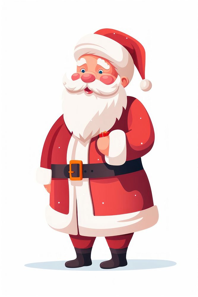 Santa claus winter white background celebration. AI generated Image by rawpixel.