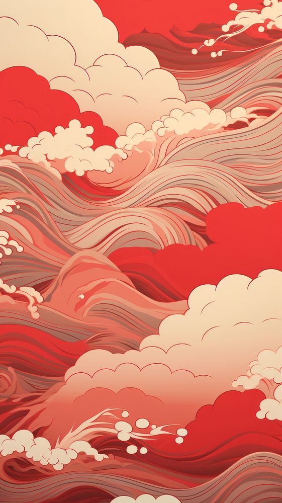 Chinese wallpaper backgrounds abstract pattern. AI generated Image by rawpixel.