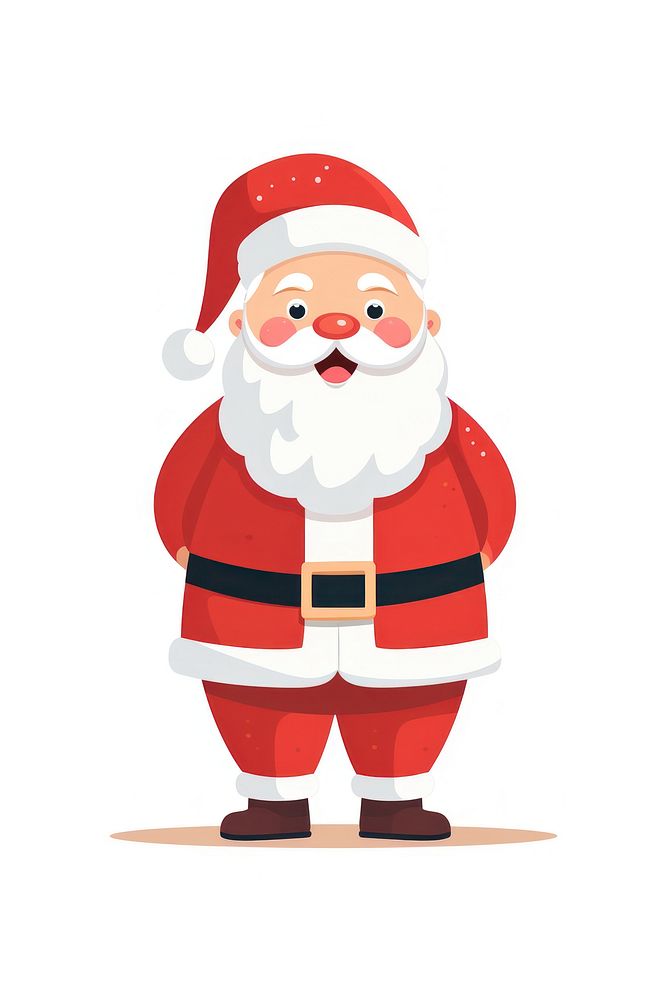 Santa claus christmas winter white background. AI generated Image by rawpixel.