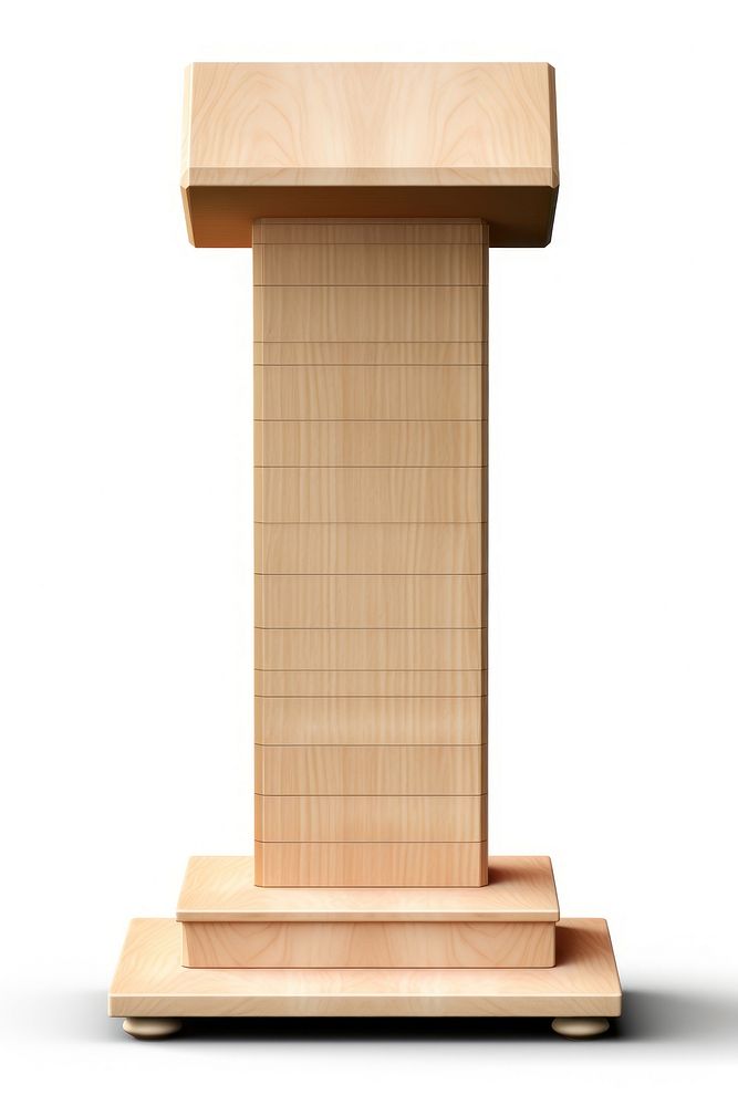 Wooden product stand speech podium architecture. AI generated Image by rawpixel.