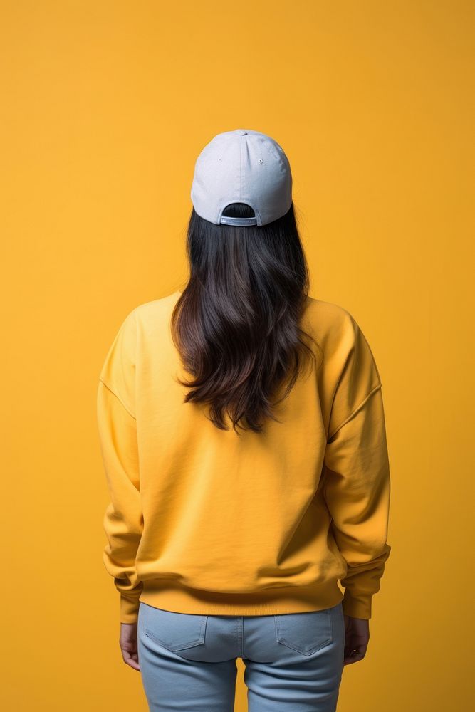 Asian teen wear a cap sweatshirt adult hood. AI generated Image by rawpixel.