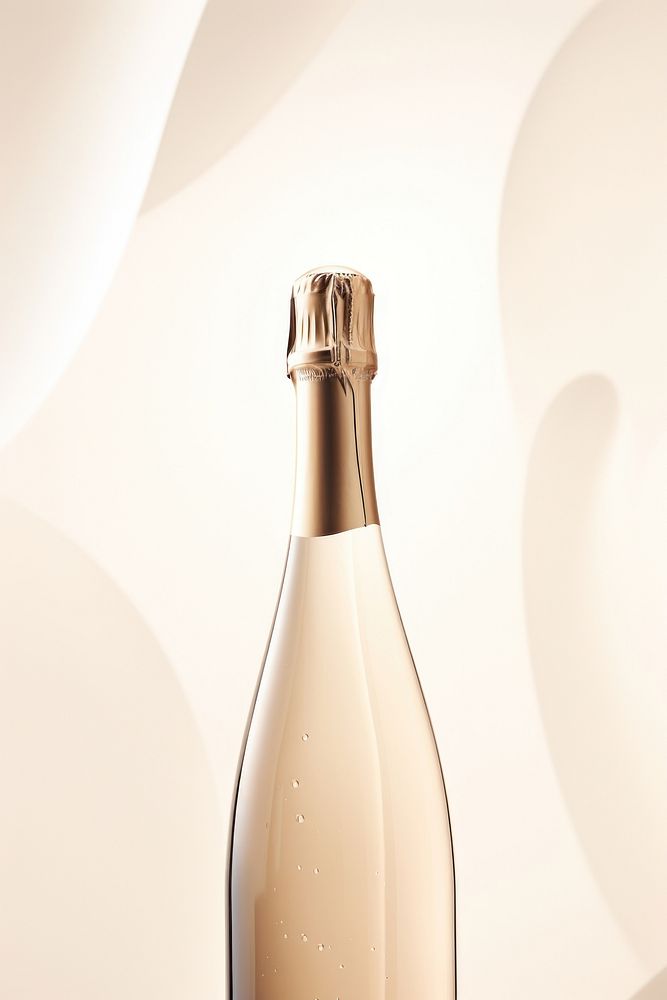Champagne bottle drink wine refreshment. AI generated Image by rawpixel.