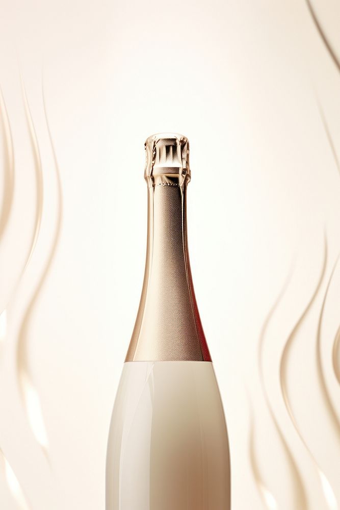 Champagne bottle drink wine refreshment. AI generated Image by rawpixel.