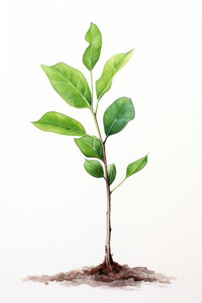 Plant sapling leaf tree beginnings. AI generated Image by rawpixel.