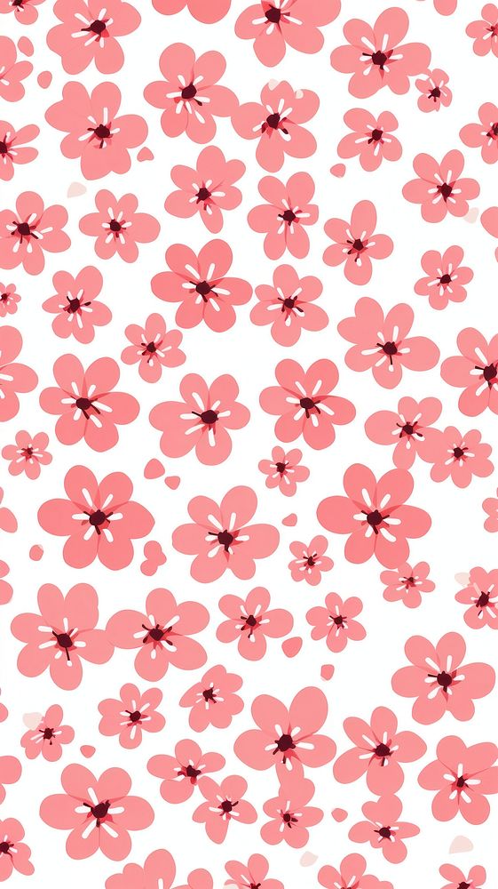 Sakura pattern backgrounds flower. AI generated Image by rawpixel.