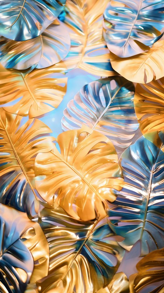 Monstera texture backgrounds graphics nature. AI generated Image by rawpixel.