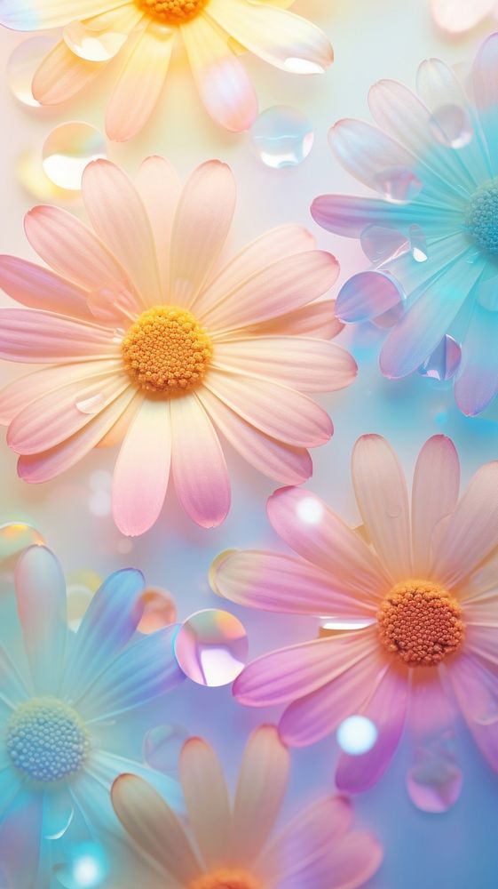 Daisy flower backgrounds abstract. AI generated Image by rawpixel.