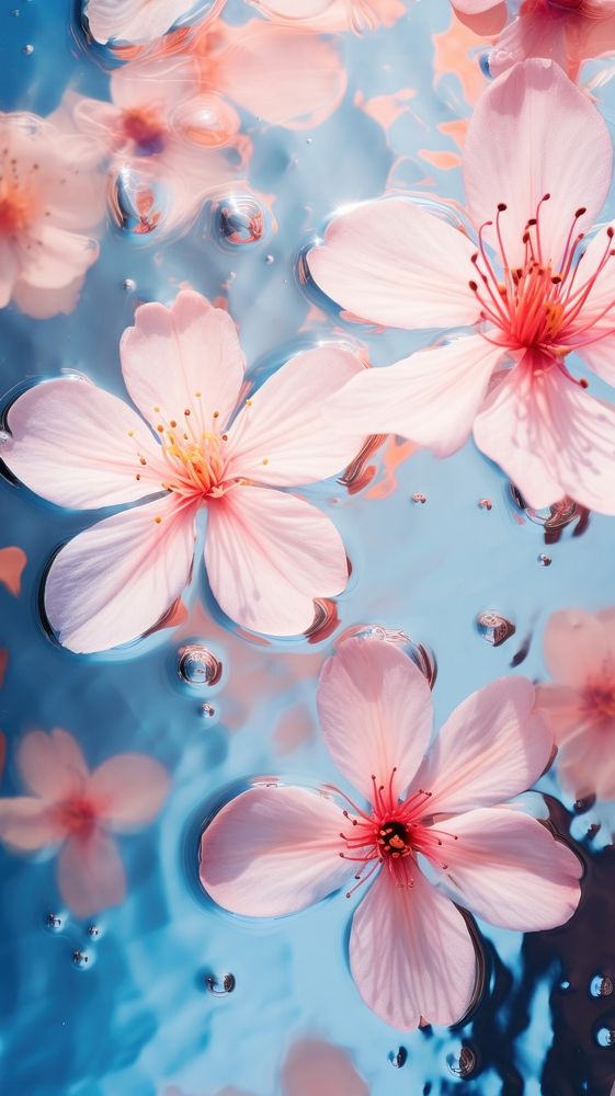 Flower abstract texture backgrounds outdoors blossom. AI generated Image by rawpixel.