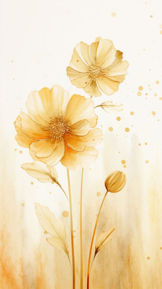 Flower painting pattern petal. AI generated Image by rawpixel.