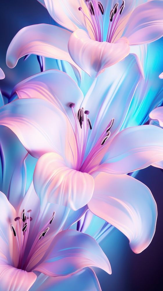 Lily blossom flowers petal plant inflorescence. AI generated Image by rawpixel.