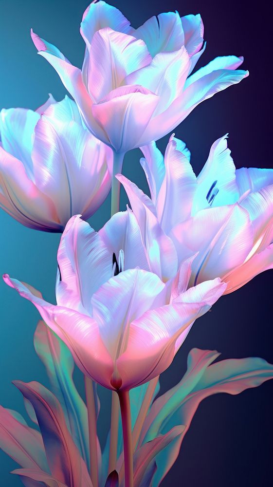 Tulip flowers petal plant rose. AI generated Image by rawpixel.