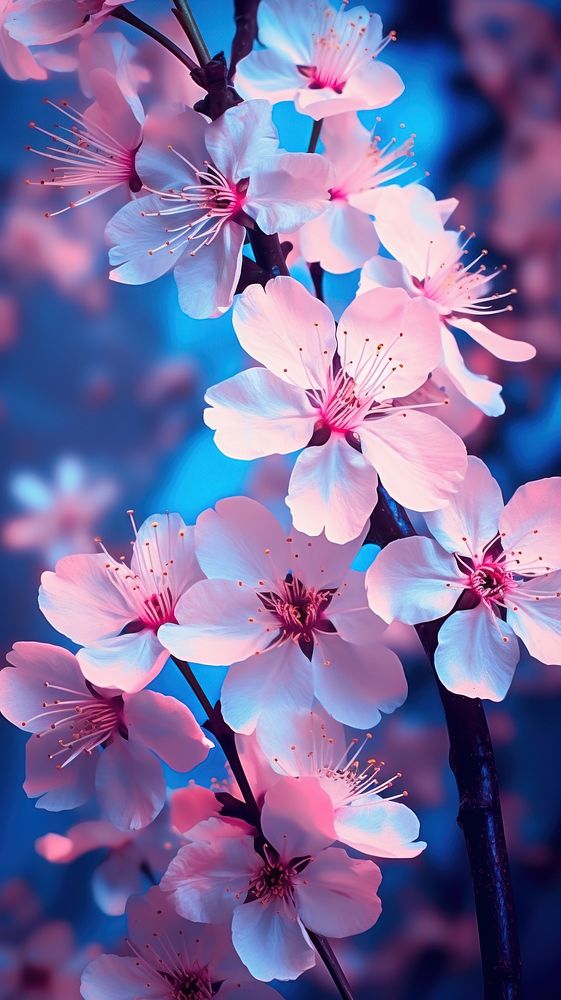 Sakura flowers blossom plant petal. AI generated Image by rawpixel.