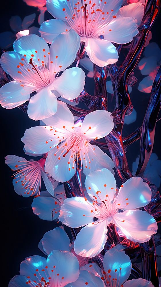 Sakura flowers blossom plant inflorescence. AI generated Image by rawpixel.
