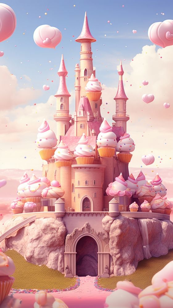 Dessert castle architecture building outdoors. AI generated Image by rawpixel.