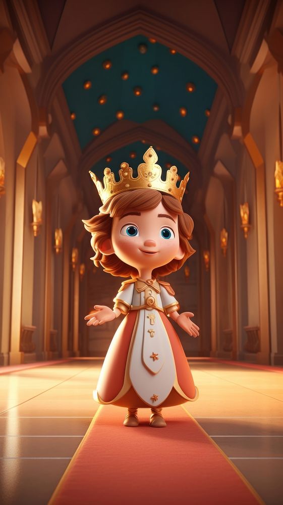 Cartoon fantasy crown cute. AI generated Image by rawpixel.