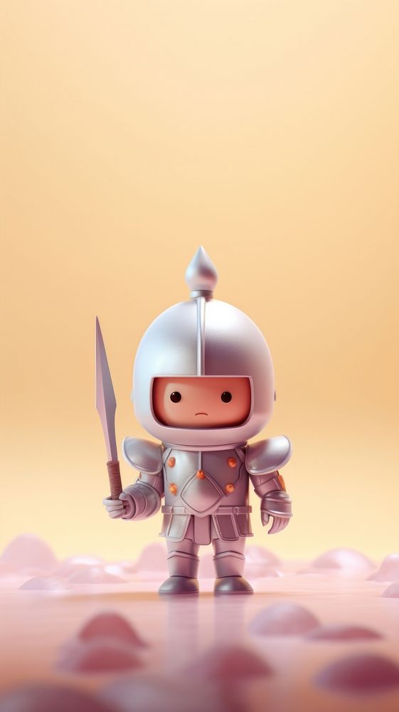 Knight cartoon toy representation. AI generated Image by rawpixel.