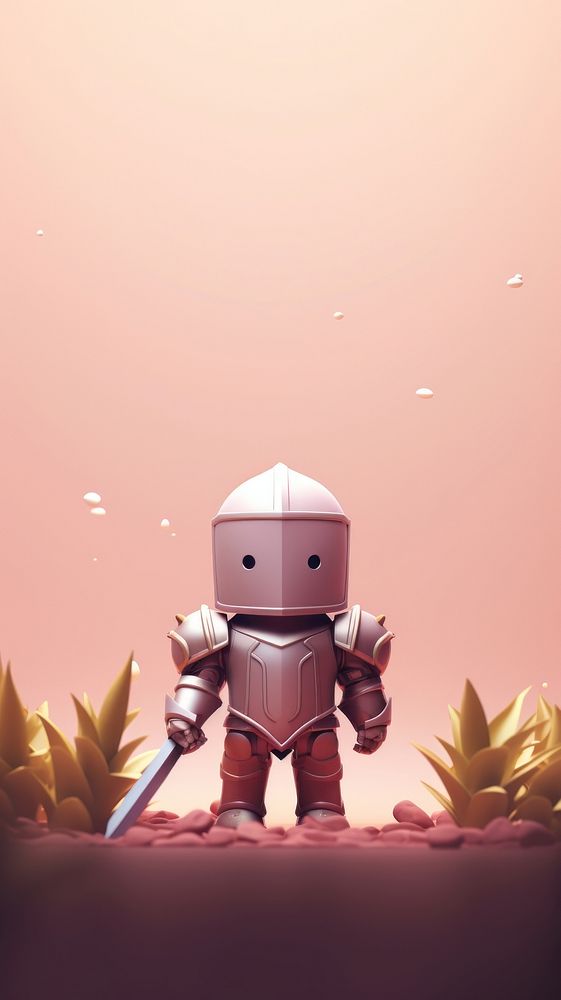 Knight cartoon representation futuristic. AI generated Image by rawpixel.