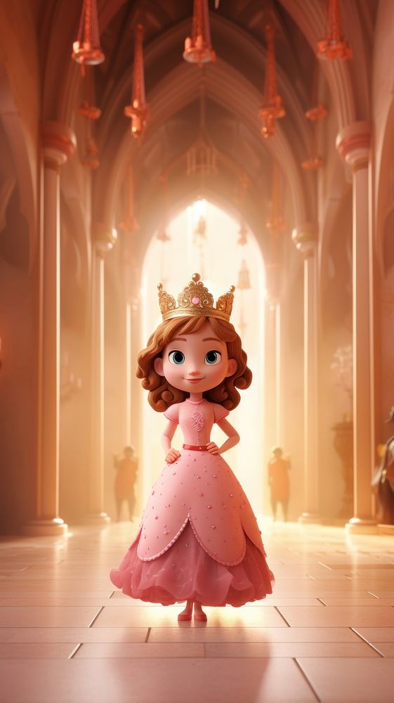 Cartoon fantasy crown doll. AI generated Image by rawpixel.