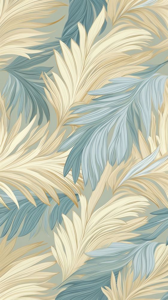 Palm leaves wallpaper pattern plant. 