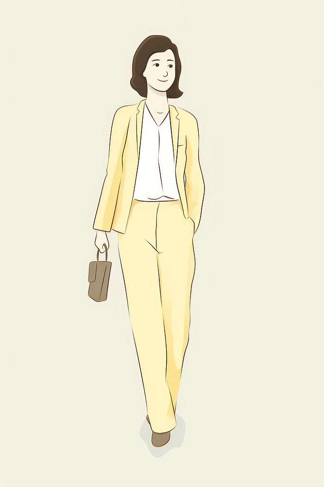Business woman drawing cartoon sketch. AI generated Image by rawpixel.