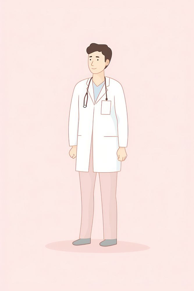 Doctor cartoon adult stethoscope. AI generated Image by rawpixel.