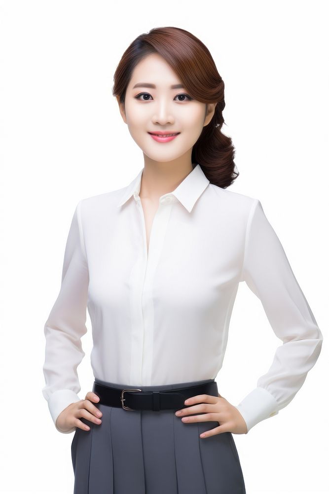 Asian businesswoman portrait clothing sleeve. AI generated Image by rawpixel.