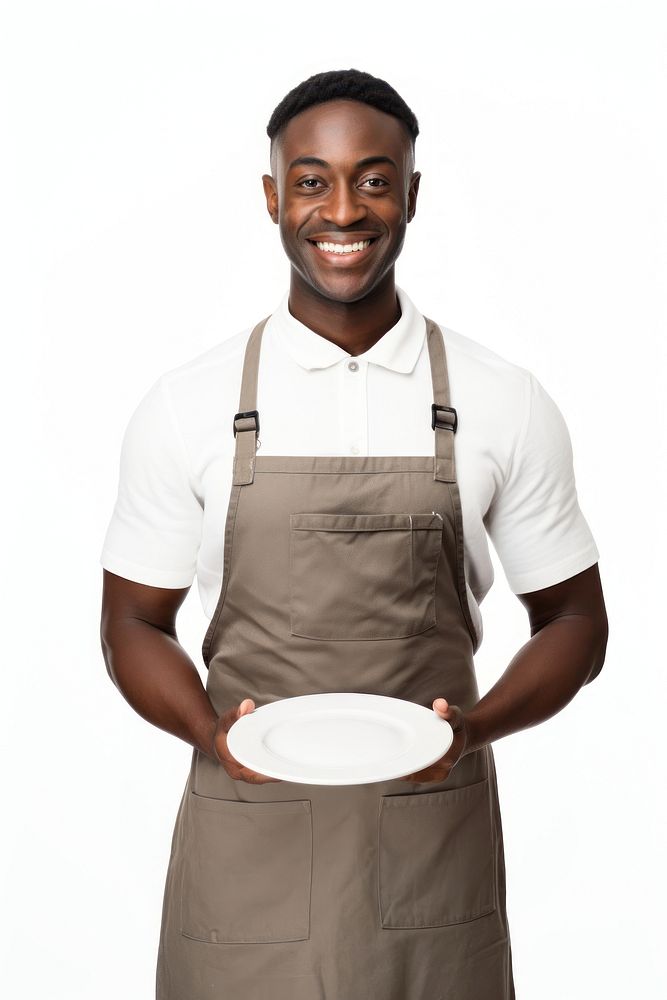 Man holding a plate of pancakes apron portrait clothing. AI generated Image by rawpixel.