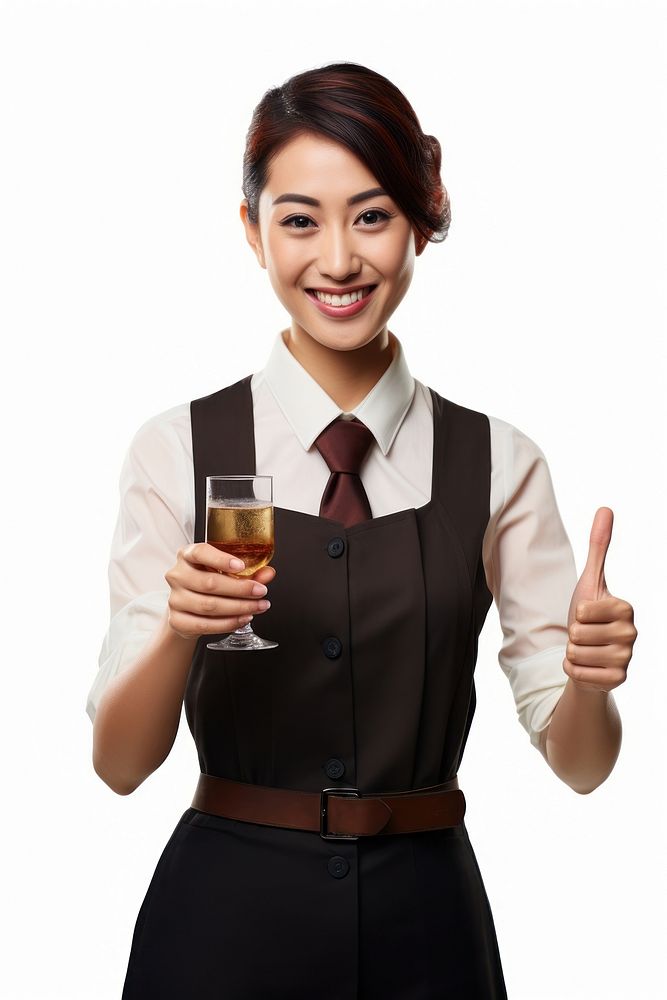 Female bartender portrait adult drink. AI generated Image by rawpixel.