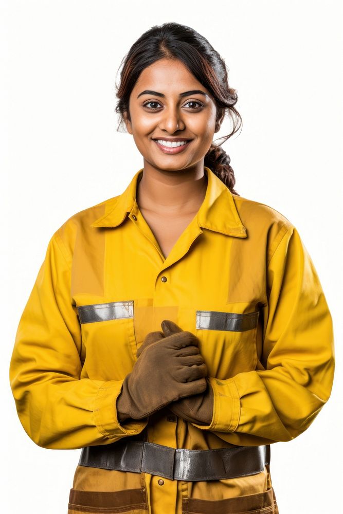 Indian female carpenter portrait smile happy. AI generated Image by rawpixel.