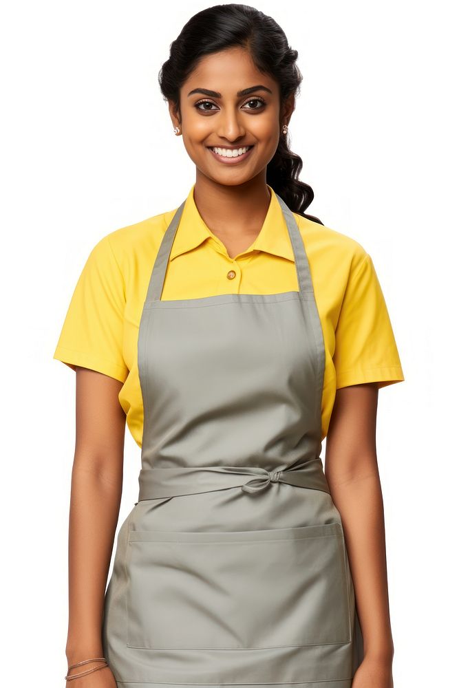 Indian woman in an apron portrait clothing adult. AI generated Image by rawpixel.
