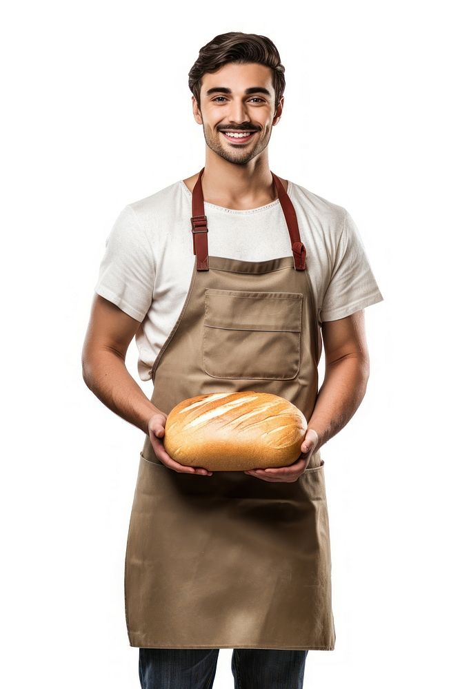 Male baker bread apron portrait. AI generated Image by rawpixel.