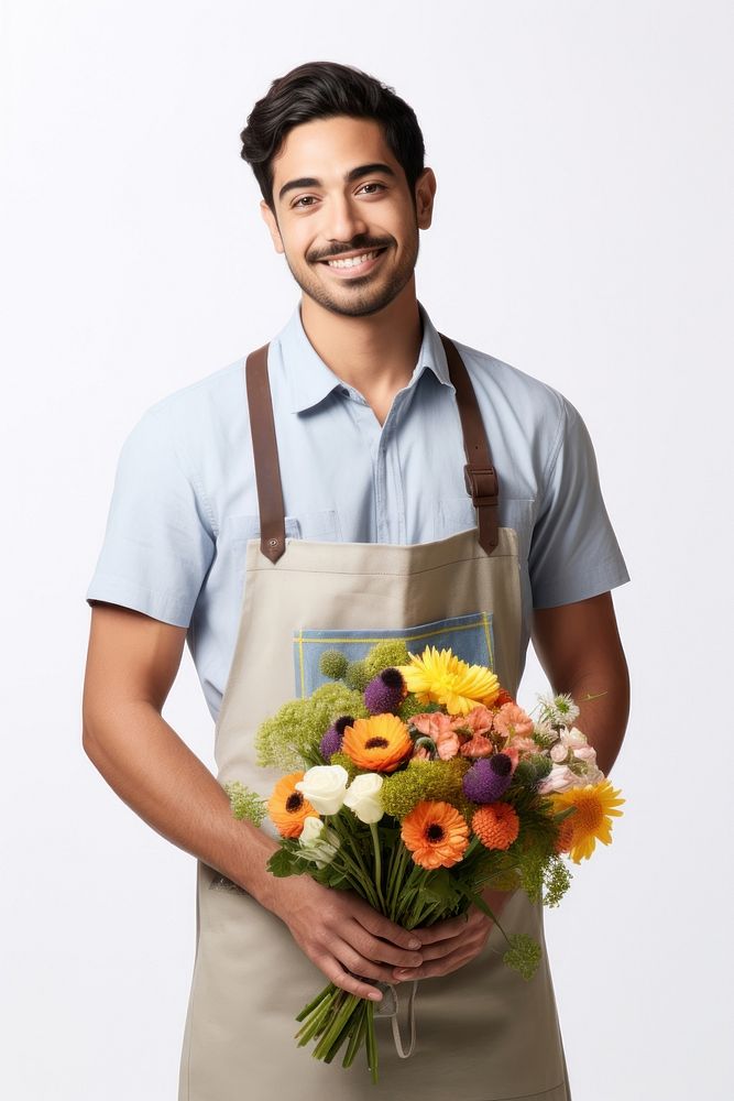 Male florist apron portrait clothing. AI generated Image by rawpixel.