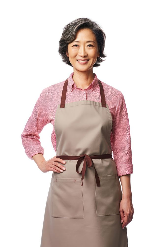 Asian woman in an apron portrait clothing adult. AI generated Image by rawpixel.