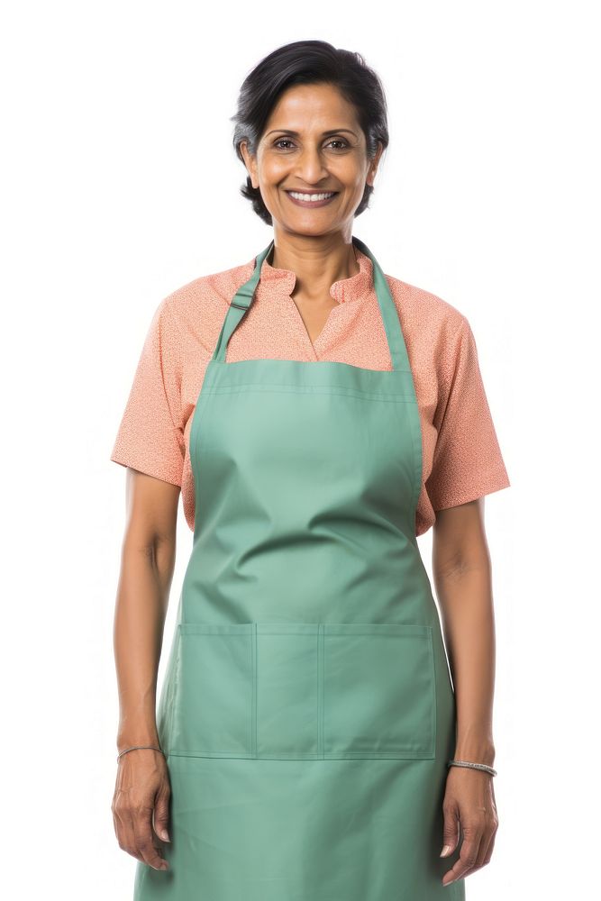 Indian woman in an apron portrait clothing adult. AI generated Image by rawpixel.
