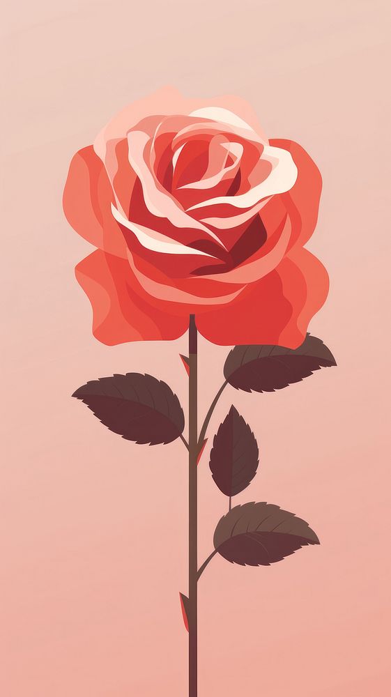 Cute rose flower plant inflorescence. AI generated Image by rawpixel.
