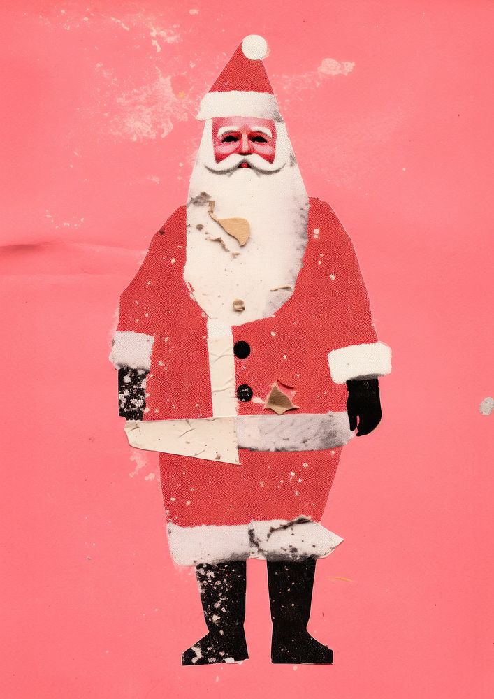 Santa claus christmas art anthropomorphic. AI generated Image by rawpixel.