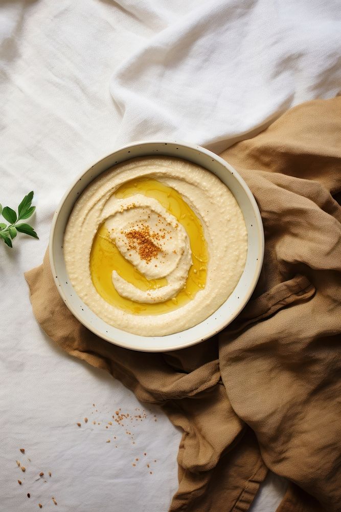 Hummus dessert table food. AI generated Image by rawpixel.